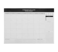 PLAFOPE Carnet de Planification Mensuelle Non Daté Format A4, Agenda Mensuel Simple et Clair, Mini Agenda Hebdomadaire Vierge pour Organisation Professionnelle et Étudiante, Papier pour