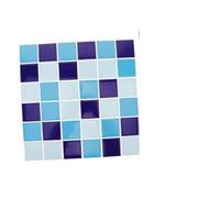 PLAFOPE Carrelage Céramique Bleu Revêtement Mural pour Cuisine Piscine et Sol Finition Émaillée Design sans Joint pour Rénovation et Décoration Intérieure