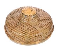 PLAFOPE Chapeau de Fermier en Bambou Tissé 365 CM X 14 CM Imperméable à Larges Bords Cordon Ajustable Protection Solaire d'Été pour Jardinage Randonnée et Activités Extérieures