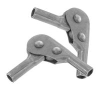 PLAFOPE Charnières Pliantes en Métal Argenté 2 Pièces pour Canapé Réglage 3 Positions, Support Solide et Gain de Place pour Transition Lit-sofa