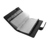 PLAFOPE Classeur Portable PU Noir pour Prise de Notes et Suivi des Dépenses Organiseur Enveloppes pour Budget et Carnet Reliure Rechargeable pour Usage Quotidien