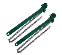 PLAFOPE Clé à Chaîne à Cliquet 12 Pouces en Acier Haute Teneur en Carbone Lot de 2 Outil Antidérapant pour Automobile Clé Robuste pour Entretien Moteur et Filtre à Eau