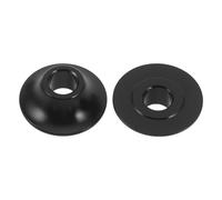 PLAFOPE Clip de Maintien de Positionnement pour Roulettes de Fauteuil Roulant en Alliage D’Aluminium Léger, Diamètre 8 MM, Lot de 2 Pièces Noires, Dispositif de Butée de Roue