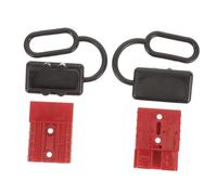 PLAFOPE Connecteur Prise Chariot Électrique avec Broches et Coque de Protection Connecteur Rapide Double Pôles pour Treuil de Récupération et Remorque Rouge