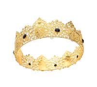 PLAFOPE Couronne Baroque pour Hommes et Femmes Diadème Médiéval Élégant pour Anniversaire et Fête Accessoire de Cheveux et Confortable