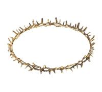 PLAFOPE Couronne Usage Polyvalent et Solide en Métal Argentée pour Fête et Mariage, Accessoire Médiéval Unique Coiffure Distinctive et Élégante pour Hommes et Femmes