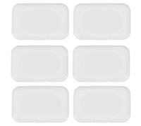 PLAFOPE Couvercle à Charnière en Plastique Blanc pour Lingettes Bébé, Étui à Rabat avec Fonction de Scellement, Adapté à Divers Contenants 30pcs
