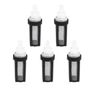 PLAFOPE Crépine de Pompe à Eau Micro, 5 Pièces, Filtre D'entrée | Acier Inoxydable, Maille Noire, pour Entrée de Pompe D'aquarium 7-8mm, Protection Débris