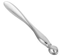 PLAFOPE Cuillère Cosmétique Visage en Alliage de Zinc Bâton de Massage Portable à Deux Extrémités, Outil Compact pour Soin Visage et Masque Facial