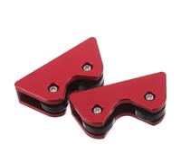 PLAFOPE Détecteur de Rectitude de Queue de Billard Rouge 2 Pièces Accessoire Billard Portable Rouleau Grosse Roue Ultrasensible pour Test Précis Adapté et Usage Professionnel