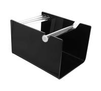 PLAFOPE Distributeur de Étiquettes Réglable Acrylique Support de Bureau Stable pour Organisateur de Rubans et Stickers Rangement Disques pour Bureau et Entrepôt Noir