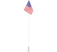 PLAFOPE Drapeau de Sécurité pour Vélo D'garçon et Filles Mât en Plastique Solide, Facile à Fixer et Léger, Accessoire Sécurité Visibilité en Extérieur