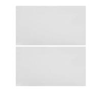 PLAFOPE Drapeaux de Jardin sans Fil ni Bavure 2 Pièces en Polyester Blancs Vierges pour Décoration Extérieure pour et Fêtes en Plein Air
