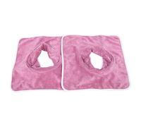 PLAFOPE Draps de Massage Orifice pour Visage Lot de 2 35 CM Violet en Coton pour Institut de Beauté et Soins du Visage
