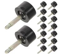 PLAFOPE Embouts de Talons Hauts Antidérapants Ronds 10 Mm Noirs 20 Paires Capuchons de Réparation pour Talons de Chaussures Accessoire pour Restauration et Protection Quotidienne