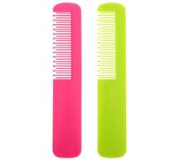 PLAFOPE Ensemble de 2 Peignes pour Bébé en Abs, Dents Rondes Douces pour Cuir Chevelu, Démêlant pour Cheveux Mouillés, Mini Peigne Vert et Rose pour Soins Capillaires -né