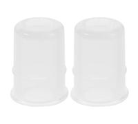 PLAFOPE Ensemble de 2 Ventouses de Massage en Silicone Transparent pour Garçon et Filles Kit Mini Ventouses Indolores et Sûres pour Massage à Domicile Légères et Lavables