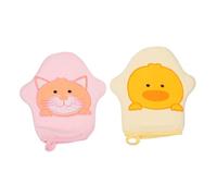PLAFOPE Éponges De Bain Bébé Cartoon 2pcs Pour Nettoyage Corporel, Brosse De Bain Douce Et Légère, Matériau Doux Pour La Peau, Usage Maison Et Voyage, Adaptées -nés Et Tout-petits