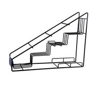 PLAFOPE Étagère à Gradins en Fer Noir Multifonction pour Organiser Bouteilles de Sirop et Conserves, pour Comptoirs et Garde-Manger