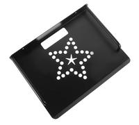PLAFOPE Étagère Murale Support de Rangement en Alliage D'aluminium Noir et Facile à Installer Bords Arrondis Anneau Protecteur pour Projecteur et Routeur