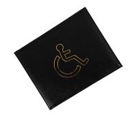 PLAFOPE Étui Pochette pour Carte D'invalidité Noir, Protège-cartes Multi-usage, Résistant à L'usure L'huile, Format Compact pour Protection et Transport Sécurisé, Certificat Handicapé