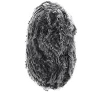 PLAFOPE Fil à Tricoter en Fausse Fourrure Noire Épaisse, Laine Duveteuse pour Crochet, Grosse Laine pour Tricotage, Pelote Douce et Résistante pour Écharpes, Bonnets et Vêtements Fait