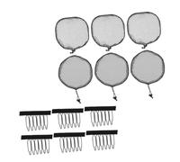 PLAFOPE Filet Cheveux Perruque Élastique Noir Bonnet Tissage Respirant et Ajustable Accessoires pour Queue de Cheval et Chignon Afro Polyvalentes