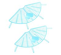 PLAFOPE Filet de Protection Arrière Barrière de Sécurité en Plastique Bleu 2 Pièces Accessoire Vélo Pratique pour Vélo Électrique pour Siège Garçon et Filles et Pédale