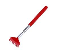 PLAFOPE Gratte-dos Extensible en Acier Inoxydable Rouge, Outil Portable et Rétractable pour Massage du Dos, pour Parents et Femmes Enceintes