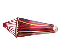 PLAFOPE Hamac de Camping Double en avec bâton en Bois Large et Corde de Fixation pour Repos en Cour ou Loisirs en extérieur