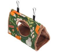PLAFOPE Hamac Suspendu pour Perroquet en Coton Chaud, Nid Douillet d'hiver pour Cage à Oiseaux, Abri Amovible Facile à Nettoyer, pour Perruches et Petits Oiseaux