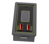 PLAFOPE Indicateur de Capacité Batterie Automobile Portable avec Affichage Digital Moniteur de Tension Réel Testeur de Batterie Multifonction USB pour Charge Rapide et Entretien Préventif