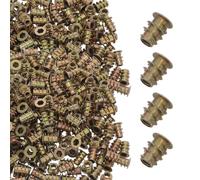 PLAFOPE Insert Fileté M4x10 et Réparation Précise 200 Pièces en Alliage de Zinc Empreinte Hexagonale et Collerette avec Stabilité Améliorée pour Assemblage de Meubles en Bois