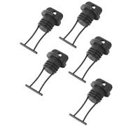 PLAFOPE Kit de Bouchons Filetés pour Kayak et Canoë Noir en Nylon Joint D'étanchéité, 5 Pièces, pour Fête Estivale et Maintien sous Haute Vibration Plusieurs Styles