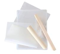 PLAFOPE Kit Pâtisserie pour Nougat et Biscuits, Moules en Plastique et Bois Réutilisables, Facile à Laver, pour DIY et Cuisson Four