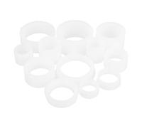 PLAFOPE Kits D'adaptateurs pour Meuleuses D'établi 12 Pièces Bagues Plastique Blanc pour Meules de 7-20mm Résistance aux Dommages Design Précis pour Travail sur Pierre et Métal