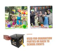 PLAFOPE Laisser Une boîte de Vote de Message doctorat Jeux fête des diplômes Senior Favors fête des diplômes pour invités boîtes de avec Papier Noir