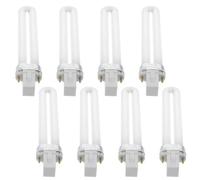 PLAFOPE Lampe à Ongles 9w Lot de 8 Tubes Lumineux de Rechange pour Manucure, Séchage Rapide Gel Uv, Compatible Sèche-ongles Professionnel et Usage Maison, Lampe à Vernis Gel Solide