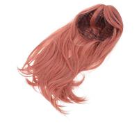 PLAFOPE Long Middle Part Straight Wig Heat Resistant High Temperature Synthetic Fiber Layered Design For Halloween Cosplay Party And Daily Wear