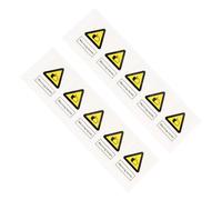PLAFOPE Lot de 10 Autocollants d'Avertissement de Pincement des Mains pour Machines Adhésifs Solide Haute Adhérence Panneaux de Sécurité Industriels Signalisation Prévention Accidents