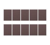 PLAFOPE Lot de 10 Blocs de Ponçage en Éponge Abrasive Brun 70x100x5 Mm, Outils de Meulage pour Modélisme et Polissage de Surfaces, Éponge à Polir Résistante pour Ponceuse Meuble