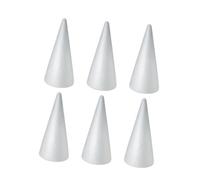 PLAFOPE Lot De 10 Cônes En Mousse Pour Enfants En Polystyrène Pour Loisirs Créatifs Accessoires Pour Loisirs Créatifs À Peindre Pour Scrapbooking Sculpture Bricolage Cône En