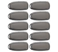 PLAFOPE Lot de 10 coques de protection pour clé de voiture : résistantes à l'usure, adaptées aux télécommandes d'entrée de véhicule, étui de protection en plastique transparent,
