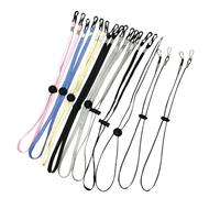 PLAFOPE Lot de 10 Cordons de Masque Allongés en Polyester Réglables Sangle Coupe-Vent Pratique pour Masque Facial Accessoires Anti-Perte Adaptés Usage Quotidien et Couleur Aléatoire