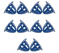 PLAFOPE Lot de 10 gamelles pour Cage à Oiseaux en Plastique Bleu, Panier à graines pour Oiseaux, pour canaris et Oiseaux chanteurs, Garde la Nourriture fraîche, Design Compact, à Utiliser