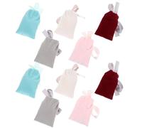 PLAFOPE Lot de 10 Paquet d'Emballage en Velours à Cordon 7X9 CM Couleurs Aléatoires Paquet d'Emballage Élégants pour Présents Pochettes Présents Pratiques pour Couleur Aléatoire