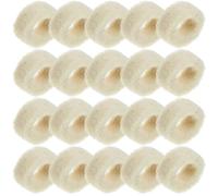 PLAFOPE Lot de 100 Rondelles en Feutre de Laine 20X5X5 MM Rondelles d'Huile Perforées pour Vis et Boulons Accessoires Mécaniques d'Étanchéité Résistants à L'Usure Adaptées aux