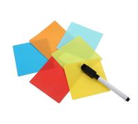 PLAFOPE Lot de 12 Notes Autocollantes Réutilisables 3x3 Pouces, Couleur Multicolore, Blanc en Fond, Effaçables, Étanches, pour Bureau, École et Maison, Blocs-notes Adhésifs et Étiquettes