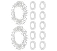 PLAFOPE Lot de 12 Peignes Transparents M4-012 pour Coiffage Invisible, Ajustables et Confortables, Peignes à Complètes pour Fixation des Cheveux Rebelles Front et Arrière, Outil