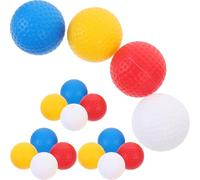 PLAFOPE Lot de 16 Balles de Golf Creuses en Plastique PP Colorées pour Entraînement Professionnel, Réutilisables, Petites Balles Légères Adaptées la Pratique L’Exercice Golfique
